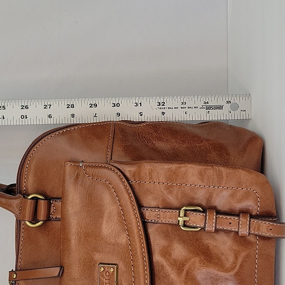 Tignanello Large Leather Shoulder Bag Brown 13" Wide x 10" Tall x 4" Deep - Picture 4 of 16